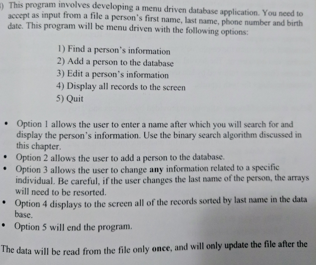  Please use programming c++ and cstring (array) )This program involves developing