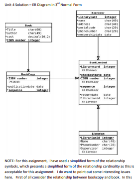 Using the relations that you defined and normalized as part of the