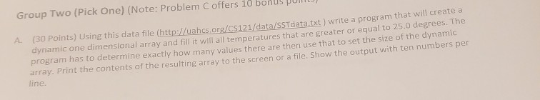 and one or more functions. The main program initialize two 2D arrays