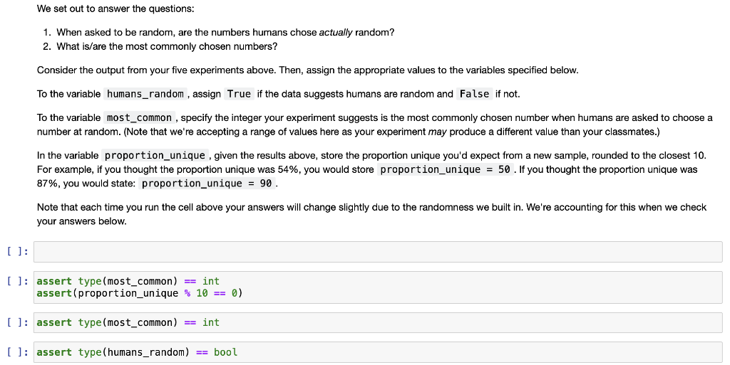in python We set out to answer the questions: 1. When