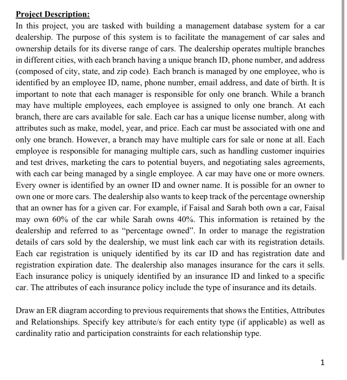  Project Description: In this project, you are tasked with building a