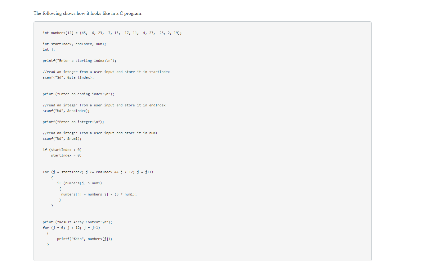 i need this c code translated into mips and executed in qt