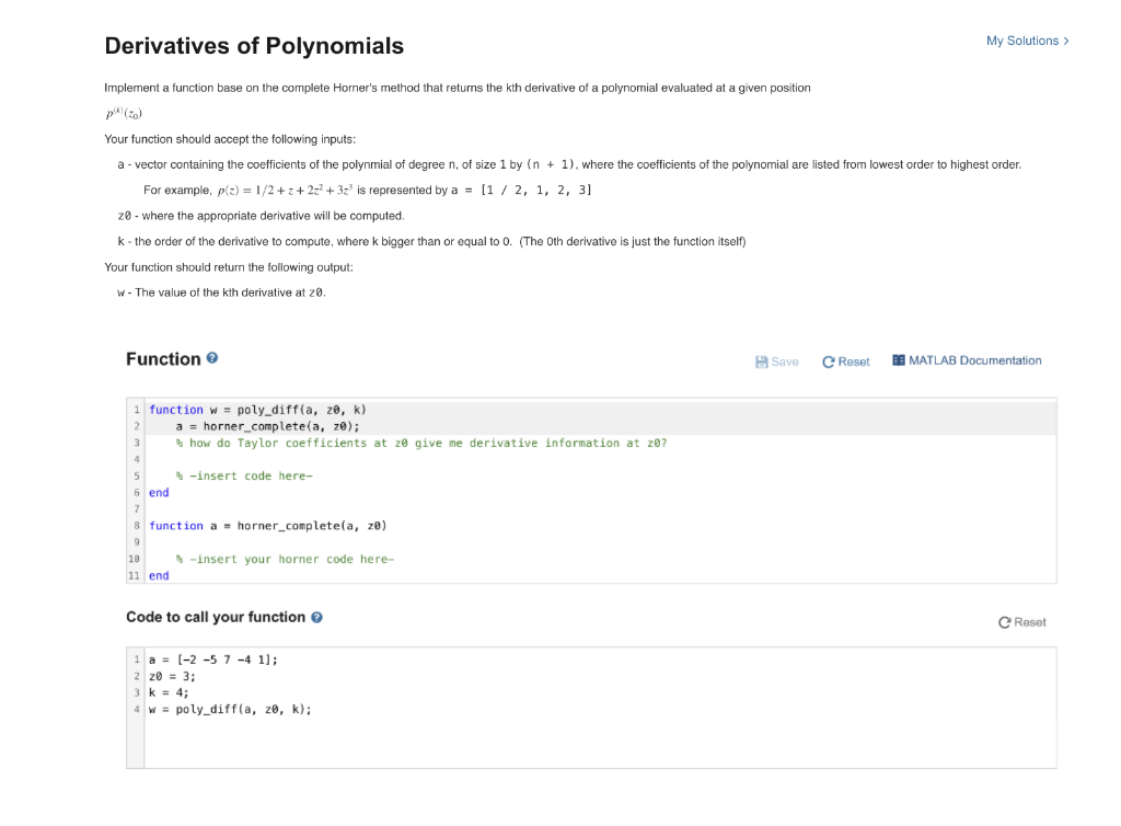 Please help with MATLAB programming exercise. Please, please DO NOT use responses