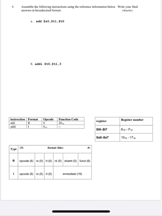  please explain while solving Assemble the following instructions using the reference