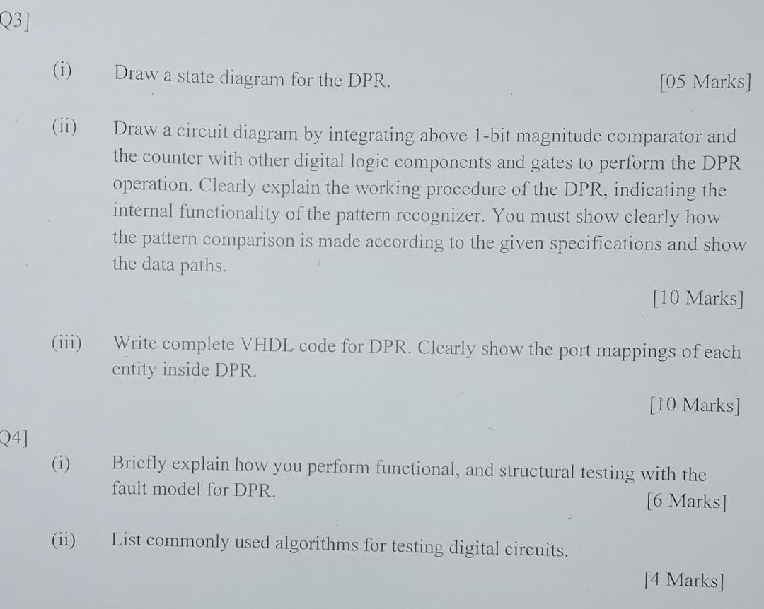 Pattern Recognizer (DPR), which can be used for comparing two bit-streams where