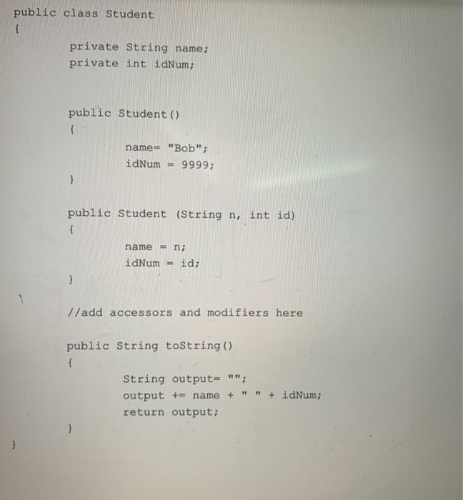 Description : This lab will create an array of High school students