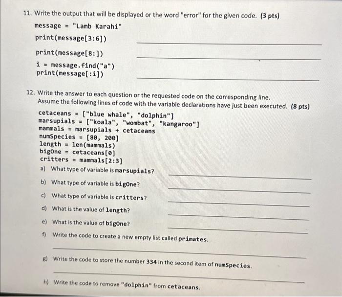 c) TF The join function will turn a string into a list.
