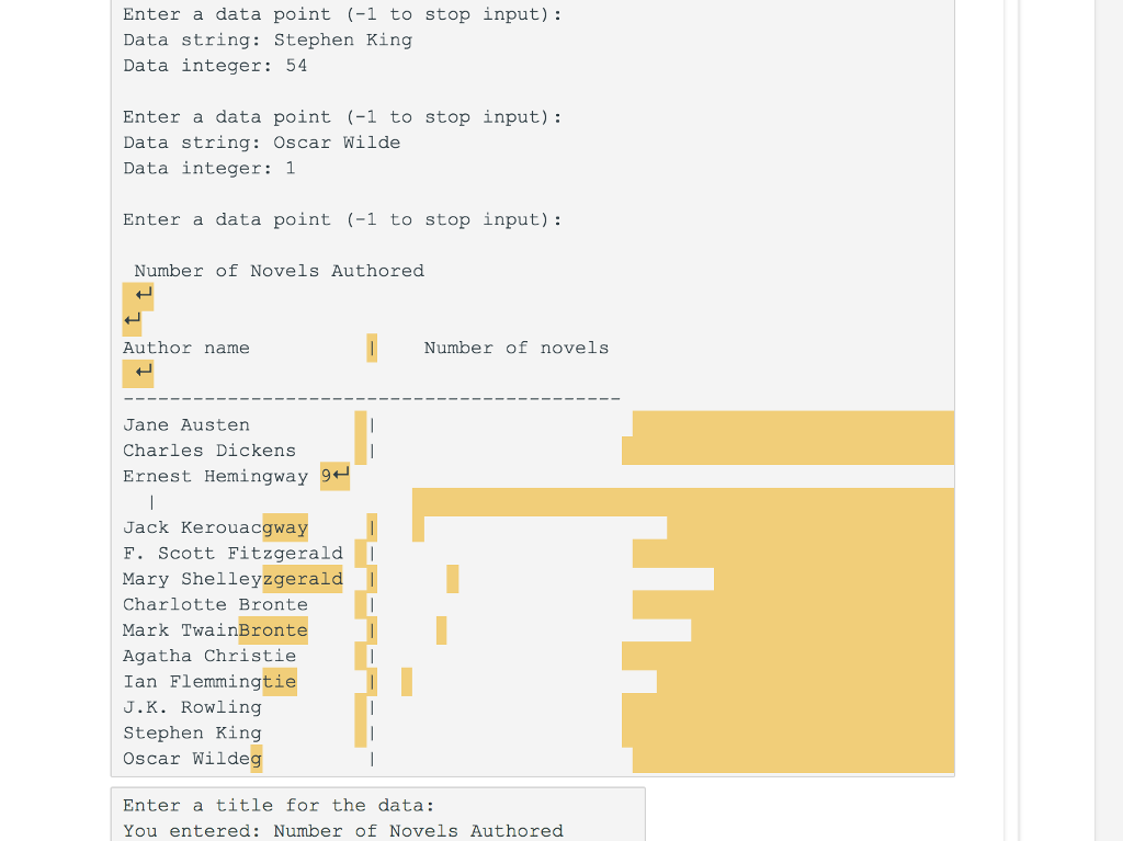 Please modify my C coding program so it outputs the proper format