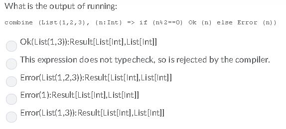 [+X, +Y] case class Error[+Y (s Y) extends Result [Not hing, Y]