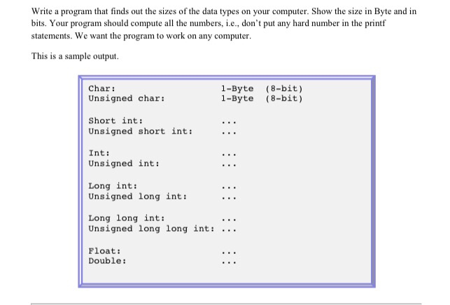  Write it in C programming ! Write a program that finds