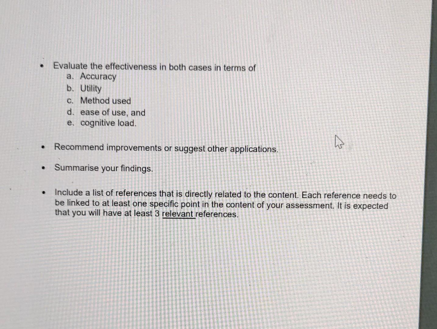 the Orange Data Mining Application. The report is worth 30 marks (see