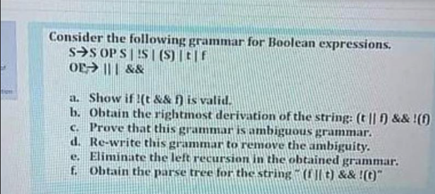  I want the solution for d and e please. Consider the