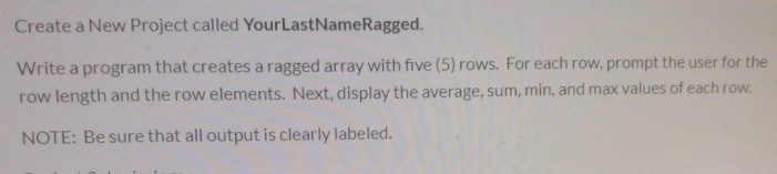  using java only and read instructions carefully. Create a New Project