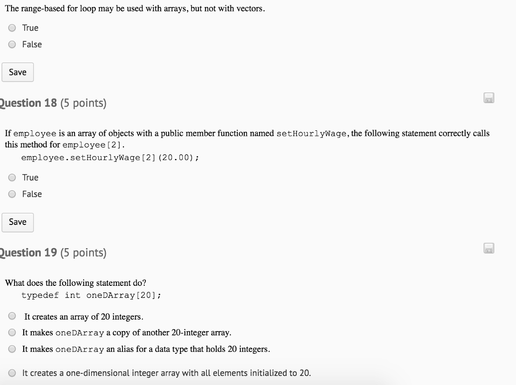 The range-based for loop may be used with arrays, but not