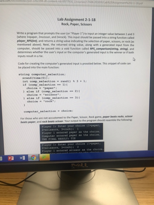  C++ .corn content-rid-8977916,1/courses/17608 201830 Lab%2 Assignment ar / bbcs ebdav pid