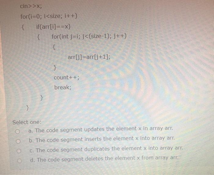  cin>>X; for(i=0; i