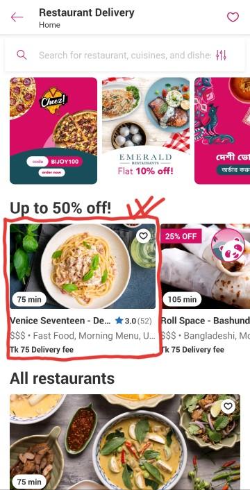 and how foodpanda maintains service. Must explain according to the step by