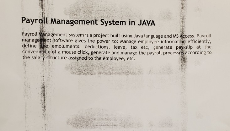  Payroll Management System in JAVA Payroll Management System is a project
