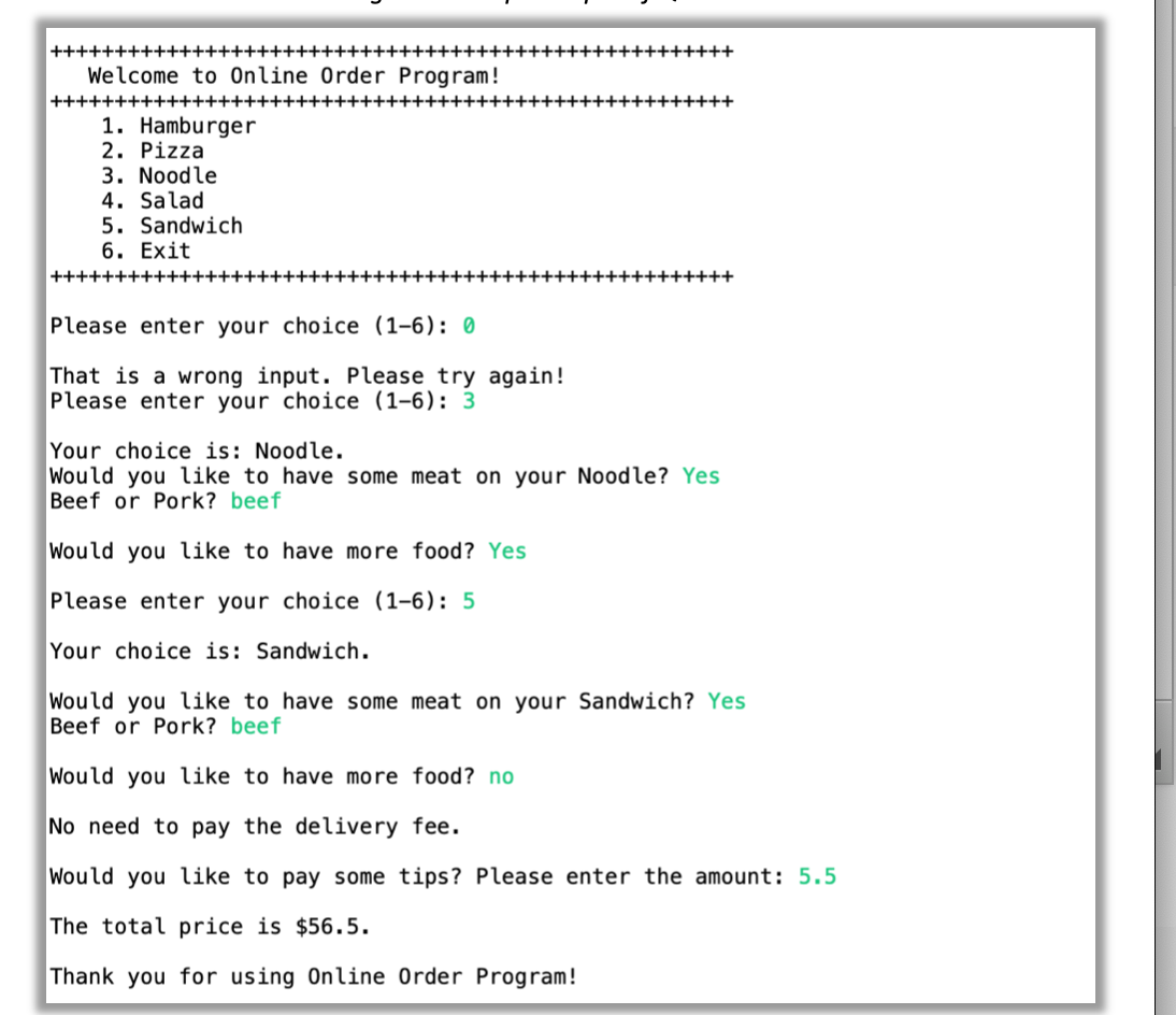 In this question, you will write a JAVA program to help the