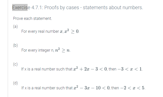 PLEASE TYPE ONLY THANK YOU*** ONLY DO PROBLEMS (B-D) THEORY FOUNDATION*** Exercise