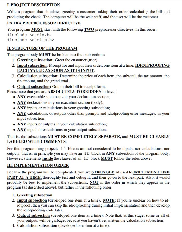 problem and some stuff to help you do it the way it's