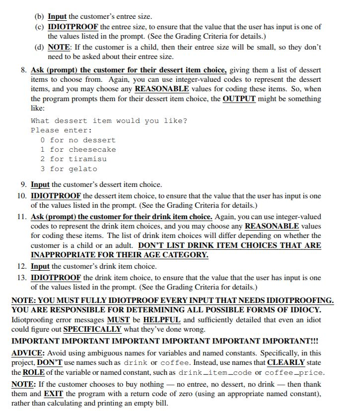 on the idiot-proofing and calculation part. The code is in basic C,