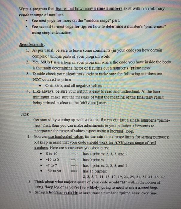  java Write a program that figures out how many prime numbers