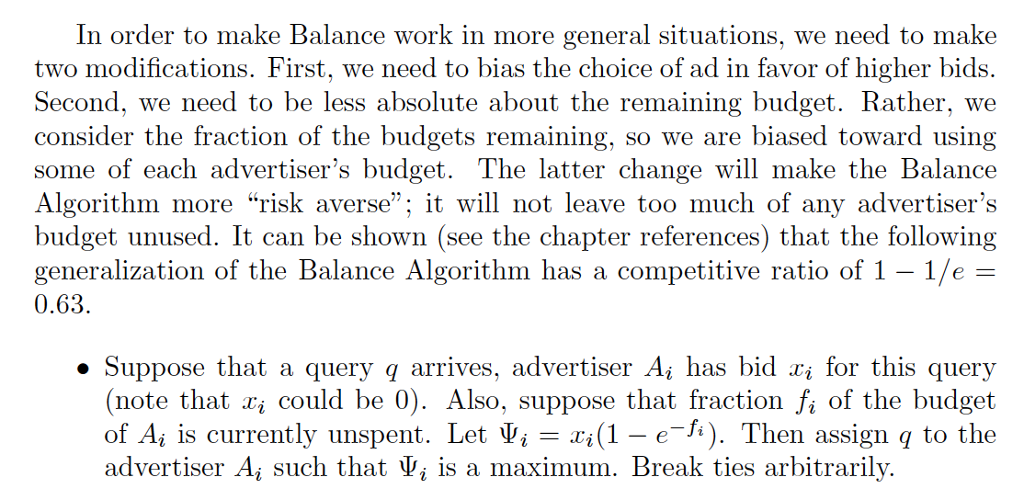 bids and/or budgets to make the competitive ratio come out as close