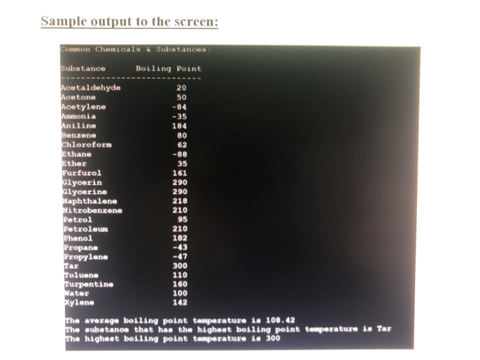 output using the same exact input.txt file example from the pictures provided.