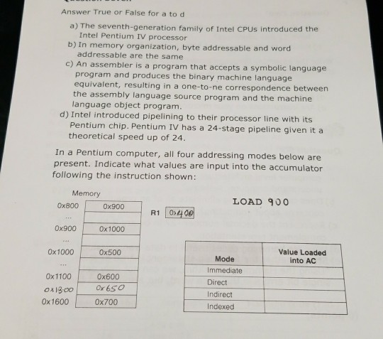 Answer True or False for a to d a) The seventh-generation