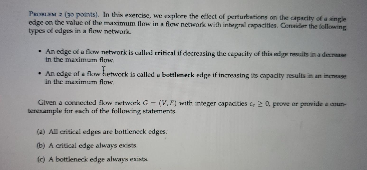  PROBLEM 2 (30 points). In this exercise, we explore the effect