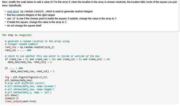 Help needed with Python question! Thank you! Next, modify the code below