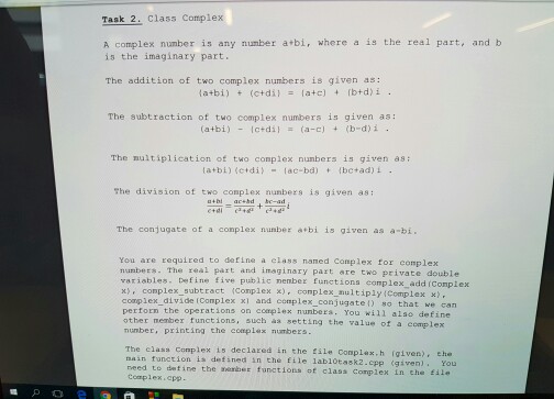  Can somebody help me with this question please.. Task 2. class