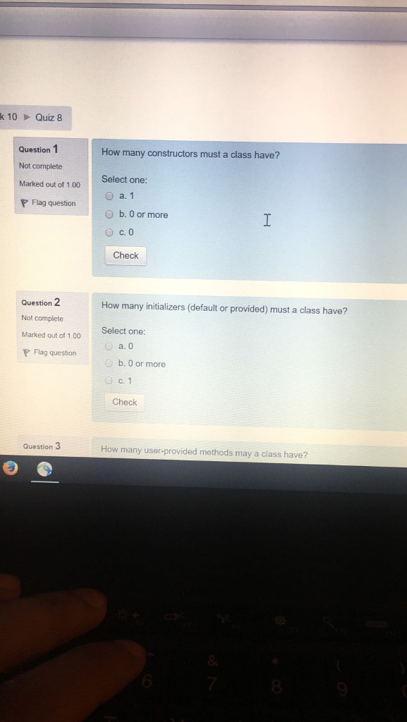  PYTHON PYTHON PYTHON How many constructors must a class have? Select