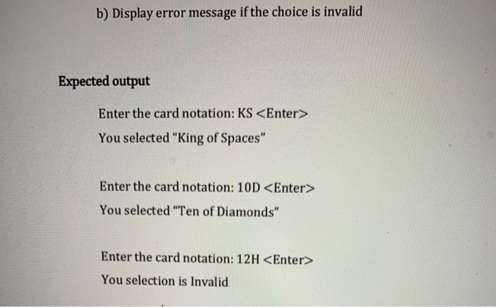 can use dictionary and inbuilt function Write a program that takes user
