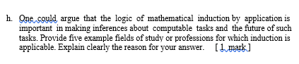 Show using induction that an>(25)n for all n2. 1. Qne,could argue that