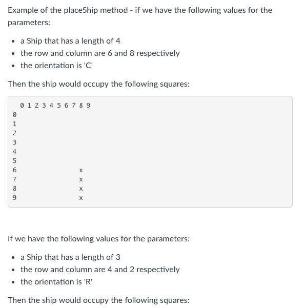 you will write a couple of classes that could be used to