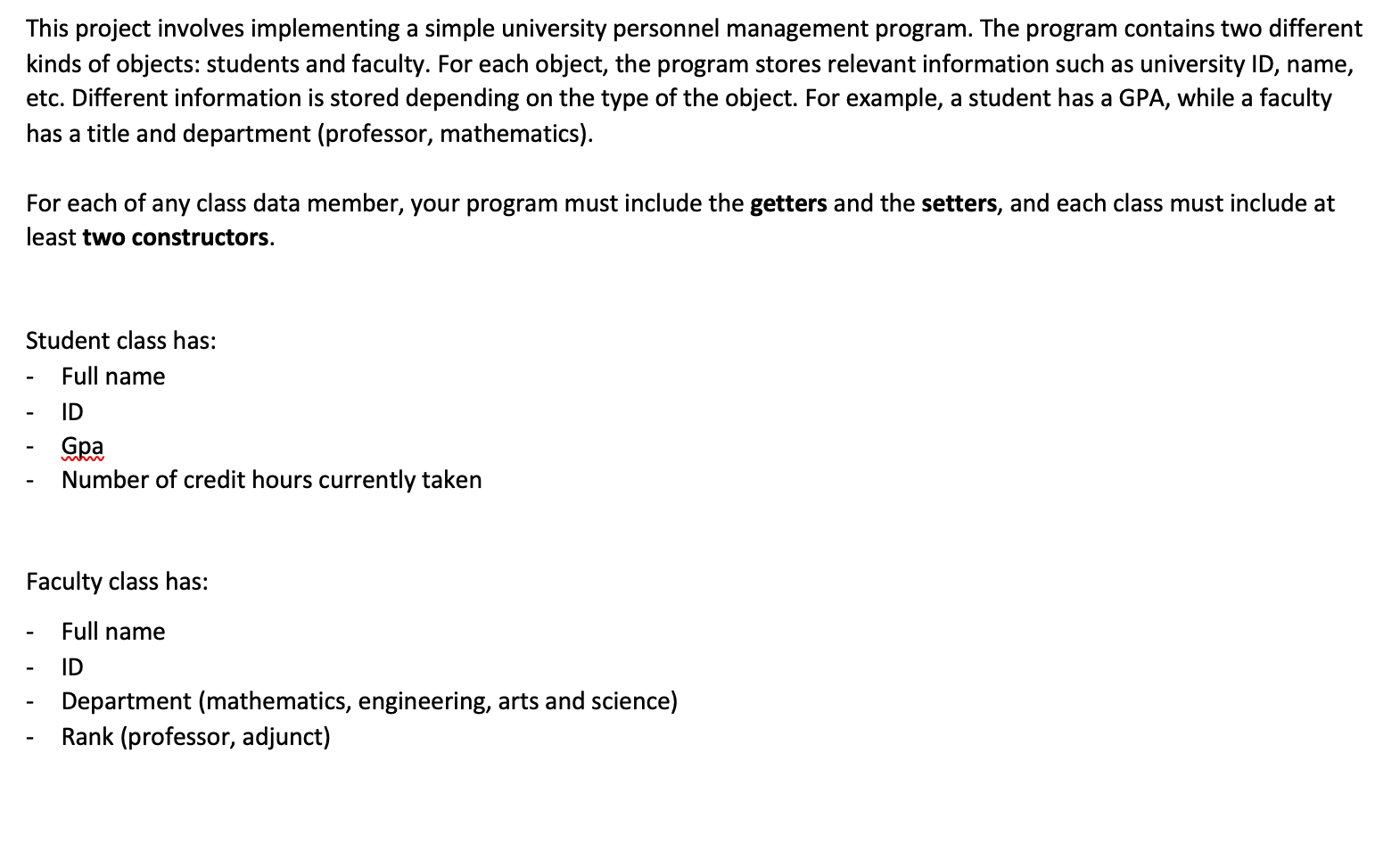 Please write in java :) and make it into one .java file
