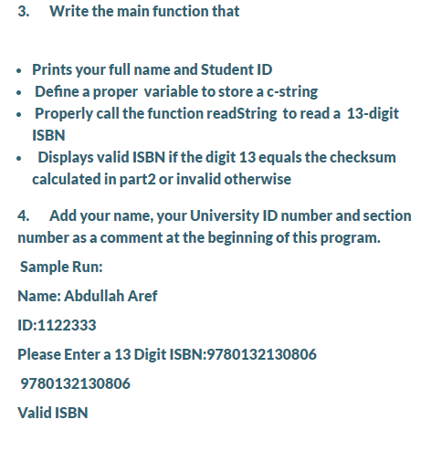 identifying books. It uses 13 digits ISBN-13 Formatd, d2d3dadsdedda dod10d11d12d13 Example 9