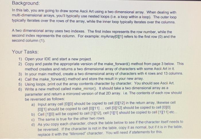  Need help. In Java please. Thank you. Background: In this lab,