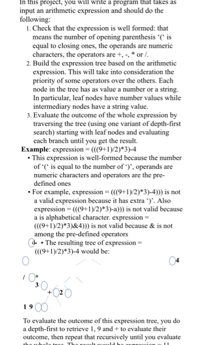 The whole tree. The result will be expression = 11. Is