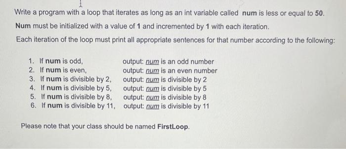  Please use Java, Thank you. 5-1 Write a program with a