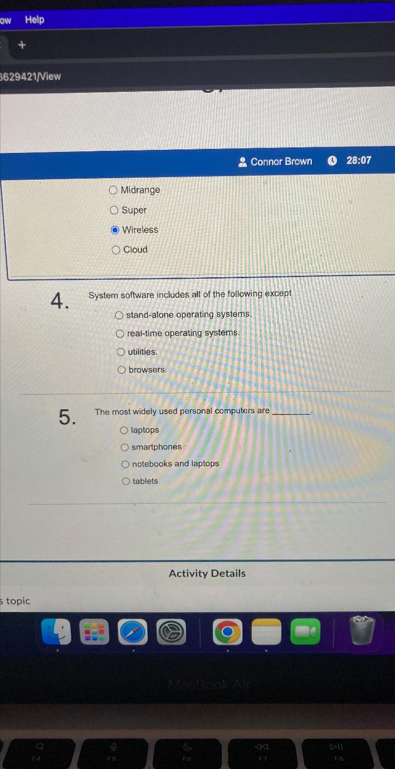  Help 3629421? View Connor Brown 28:07 Midrange Super Wireless Cloud 4.