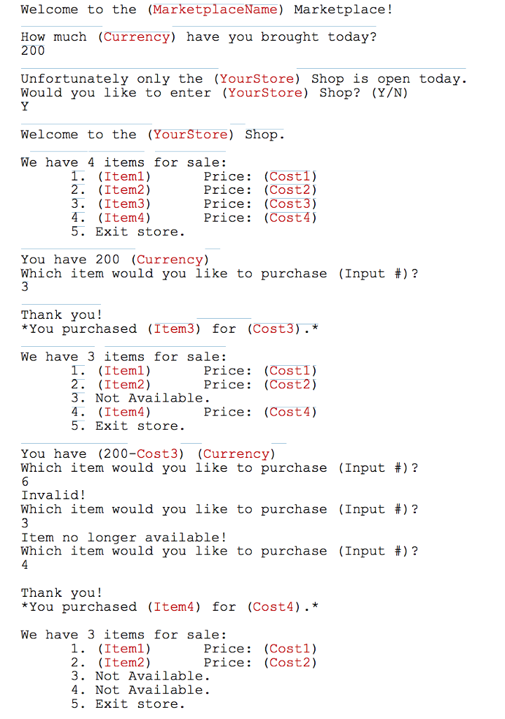 Update your store program to use modular programming Additionally, use a global
