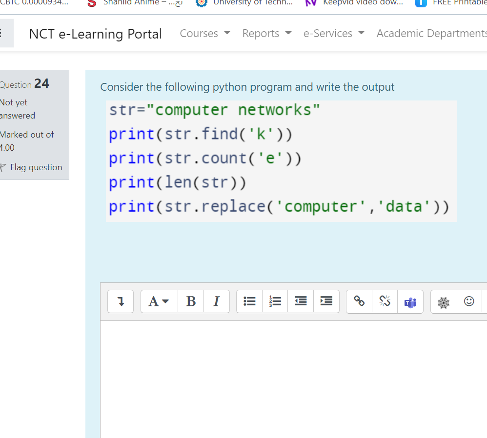  Solve the question via Python and please answer it quickly CBIC