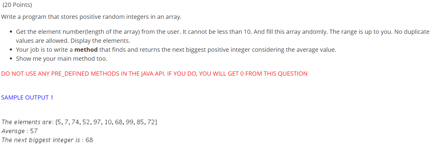 in java language please paste the answer so i can copy it