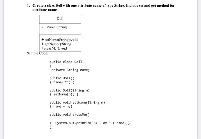 your answer the sheet provided. import java.util.Scanner; public class DollApp { public