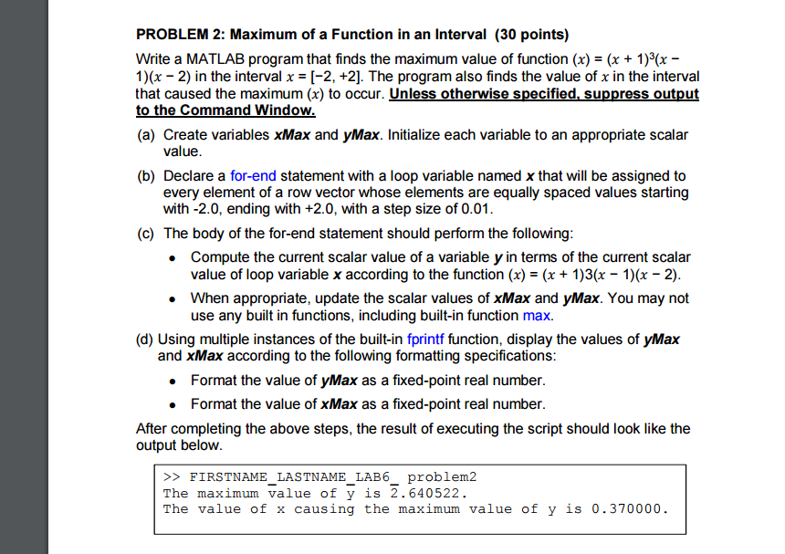Can I please get some help with this MatLab question? Write a