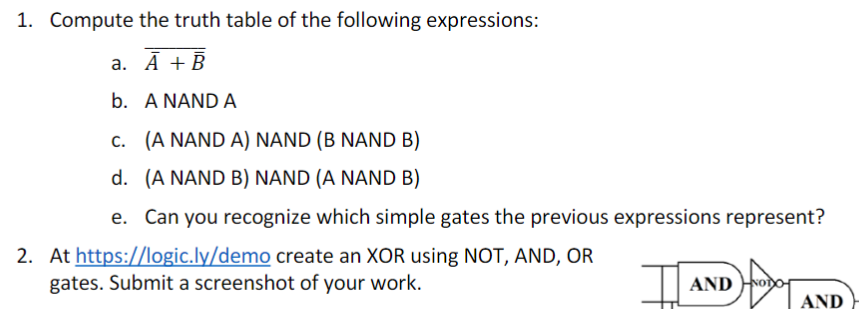 Need only Q No. 2 1. Compute the truth table of the