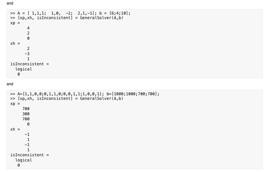 that I still have not passed. 23.66 General solution to linear set
